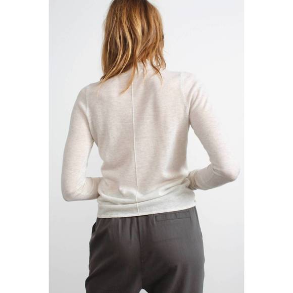 NEW HUMANOID langdon wool top in cloud - Picture 4 of 5